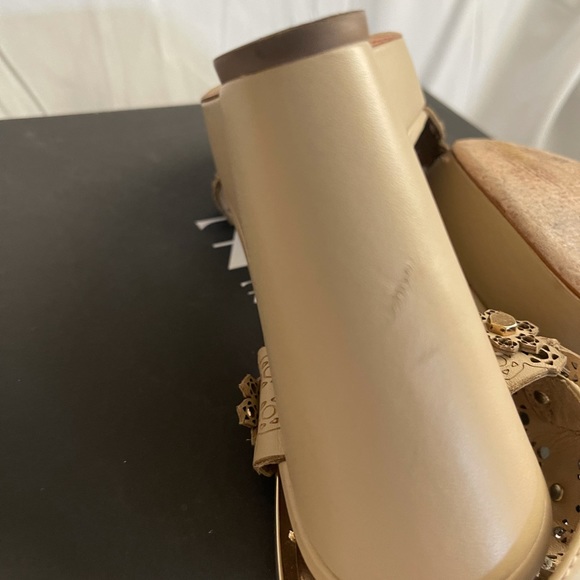 Zac Zac Posen Brooke Leather Wedge Sandal size 8 - Picture 4 of 10